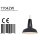 Steinhauer -Mexlite Pendelleuchte 1-l. Metall 42cm matt *M* Schwarz 7704ZW