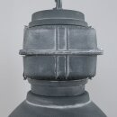 Steinhauer -Mexlite Pendelleuchte industrie glas 48cm *M* Grau mit weißte Finish 7779GR