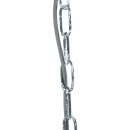 Steinhauer -Mexlite Pendelleuchte industrie glas 48cm *M* Grau mit weißte Finish 7779GR