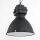Steinhauer -Mexlite Pendelleuchte industrie glas 48cm *M* Mattschwarz 7779ZW