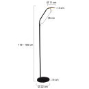 Steinhauer - Stehleuchte 1-l. Led Mattschwarz 7910ZW