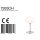 Steinhauer - Tischleuchte Mushroom Glas Led (7576ch) Chrome 7933CH