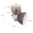 Steinhauer -Mexlite Strahler 1-L E27 (Bronze) *M* Matt 7968A