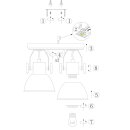 Steinhauer -Mexlite Strahler 2-L. E27 *M* Matt 7969G