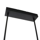 Steinhauer - Pendelleuchte Motion Led Mattschwarz mit weißte pirex 7970ZW