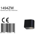 Buitenl. 1-L.wand rond GU10