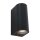 Buitenl. 2-L.wand rond GU10
