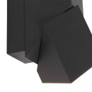 Buitenl. 2-L wand led rechth.2x6,5w