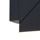 Buitenl. 2-L wand led rechth.2x6,5w