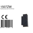 Buitenl. 2-L wand led rechth.2x6,5w