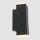 Buitenl. 2-L wand led rechth.2x6,5w