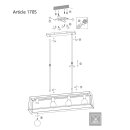 Hangl. 4-l. E27 40w *M*