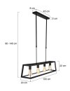 Hangl. 4-l. E27 40w *M*