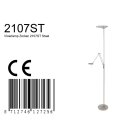 Vloerl. 2-l. led leesarm knik