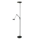 Vloerl. 2-l. led leesarm knik