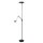 Vloerl. 2-l. led leesarm knik