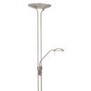 Vloerl. 2-l. Led Metaal *m*