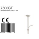 Vloerl. 2-l. Led Metaal *m*