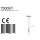 Vloerl. 2-l. Led Metaal *m*