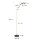 Vloerl. 1-l. Led Metaal *m*