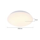 Plaf. rond 12w 26cm