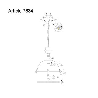 Hangl. 1-l. 52cm