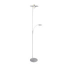 LED-Deckenfluter mit Leseleuchte Nickel-matt CCT