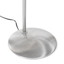 LED-Deckenfluter mit Leseleuchte Nickel-matt CCT