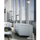 LED-Deckenfluter mit Leseleuchte Nickel-matt CCT