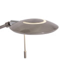 LED-Deckenfluter mit Leseleuchte Nickel-matt CCT
