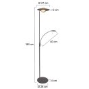 Vloerl. 2-l. Led