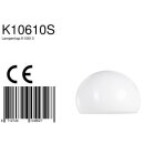 Plexi Bol Groter 38cm Wit