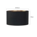 AN Kap 30*20cm rond zwart