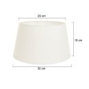 Kap 24*30*18 Rnd Be27 Effen Creme