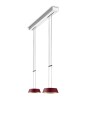 Oligo Pendelleuchte GLANCE / 2-flammig / Rot matt G42-883-33-25