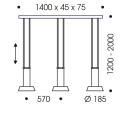 Oligo Pendelleuchte GLANCE / 3-flammig / Schwarz matt G42-883-43-23