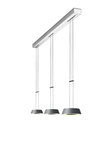 Oligo Pendelleuchte GLANCE / 3-flammig / Grau matt G42-883-43-45