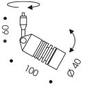 Oligo Smart.Point System- Strahler A Little Bit / Chrom 2700K 20-60°- 20-898-40-05