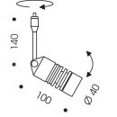 Oligo Smart.Point System- Strahler A Little Bit / Chrom 2700K 20-60°- 20-898-40-05
