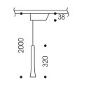 Oligo Smart.Track System- Pendelleuchte Rio / Atlantic blue 2700K Schwarz matt- 22-861-30-38