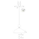 Mexlite Blackmoon Hangl. 1-l. 40cm *M* 1443ZW