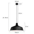 Mexlite Blackmoon Hangl. 1-l. 40cm *M* 1443ZW