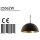 Steinhauer Semicirkel Hangl. 2-l. E27 35x130x150cm 2556ZW