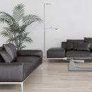 Steinhauer Turound LED Vloerl. 2-l. led knik transp.glas 2560ST