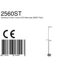 Steinhauer Turound LED Vloerl. 2-l. led knik transp.glas 2560ST