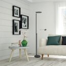 Steinhauer Turound LED Vloerl. 2-l. led knik grey glas 2663ZW