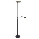 Steinhauer Turound LED Vloerl. 2-l. led knik grey glas 2663ZW