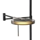 Steinhauer Turound LED Vloerl. 2-l. led knik grey glas 2663ZW