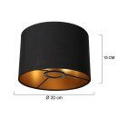 Steinhauer Kappen 2676 kap 20*12cm E27 zwart / goud K26762S
