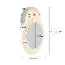 Steinhauer Ceiling and wall Wandl. Led 8W 2700K DIMBAAR 2564W